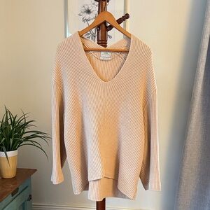 Urban Outfitters Cream Ribbed Sweater